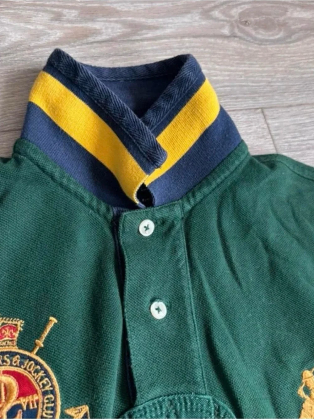 Polo Ralph Lauren Green Jockey/Rugby Shirt Long-Sleeve